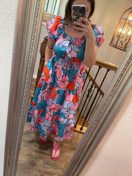 Floral delight maxi dress