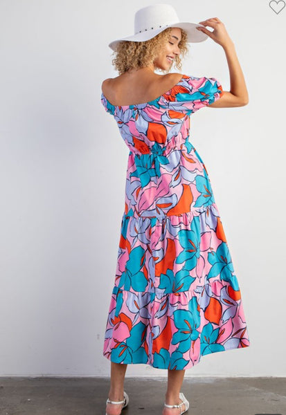 Floral delight maxi dress