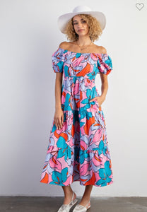 Floral delight maxi dress