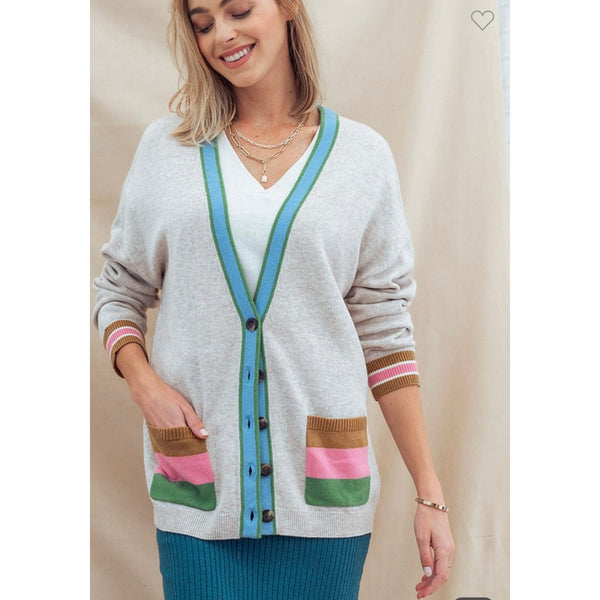 Stripe galore cardigan